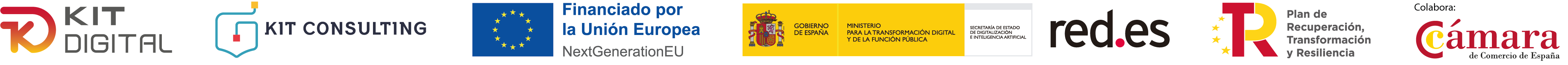 Logos de entidades colaboradoras del Kit Digital