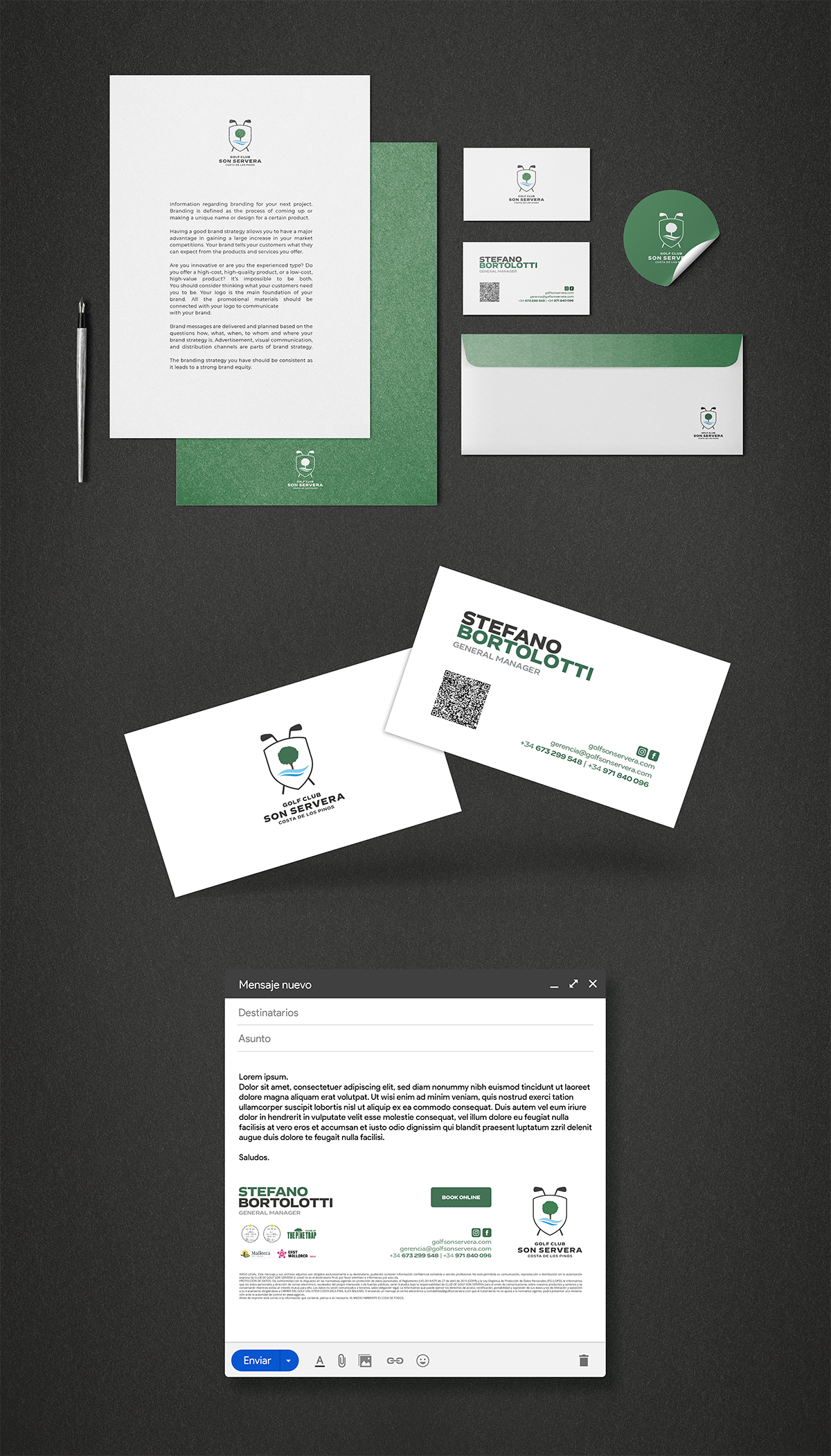 Mockup accesorios Golf Son Servera
