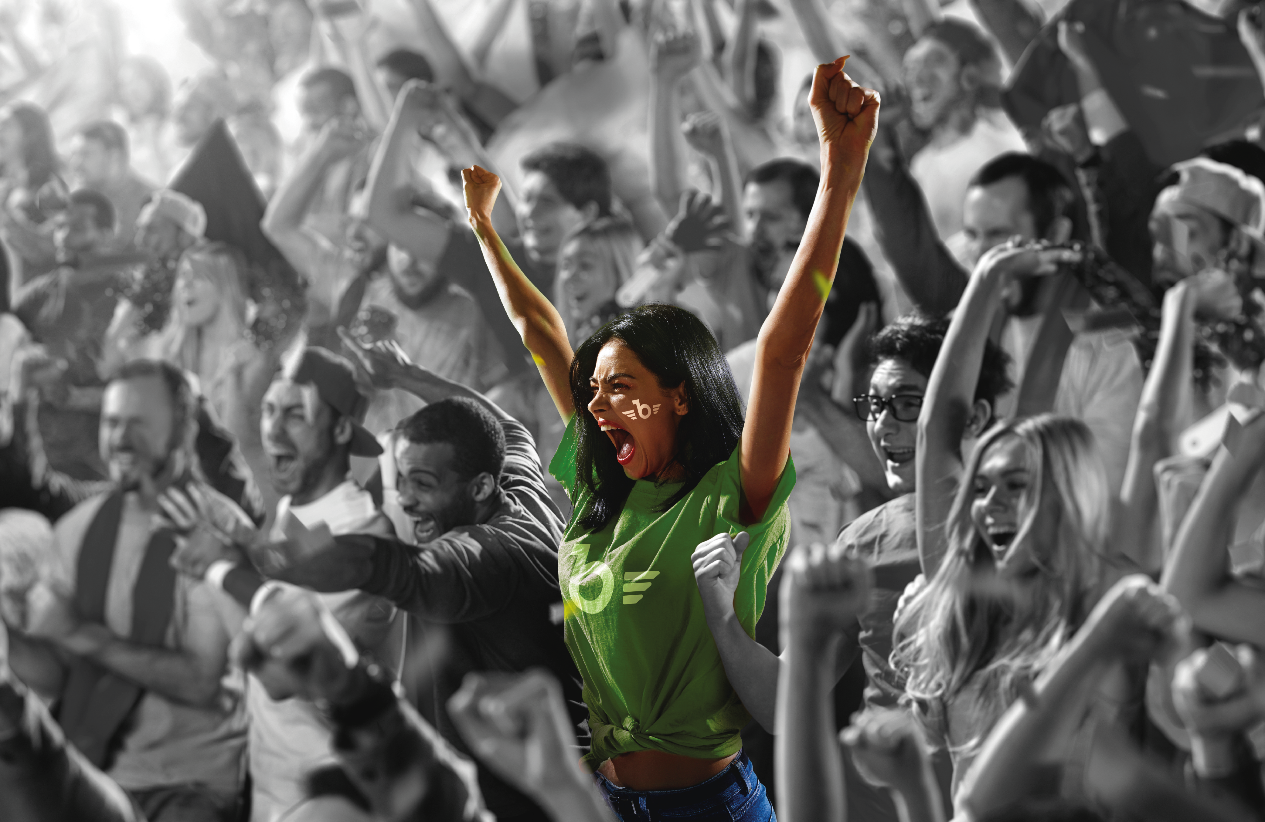 Chica con una camiseta de Betpoint