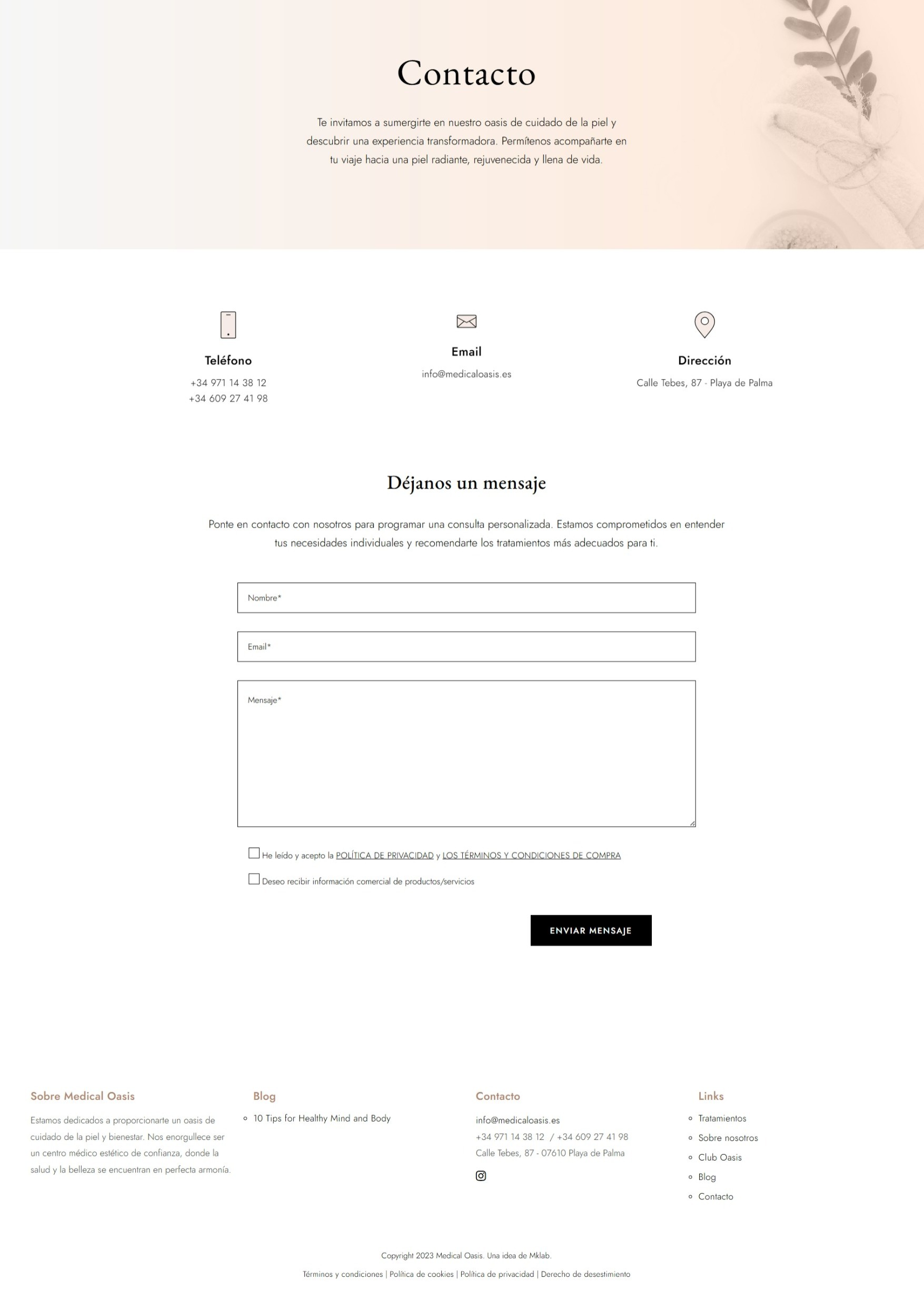 Captura Web Medical Oasis 3