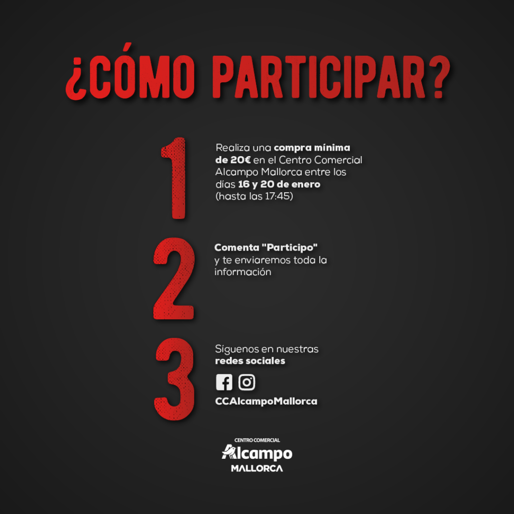 Cartel sorteo pasos Alcampo