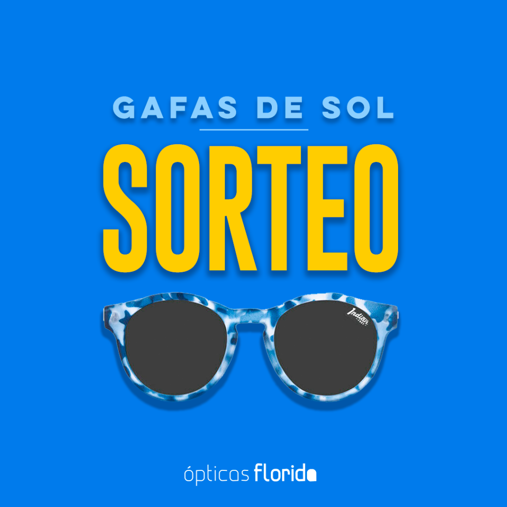 Cartel Sorteo Gafas de Sol Ópticas Florida